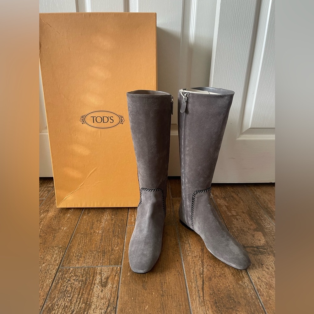 Tod’s Suede and Leather Boots NWOT
